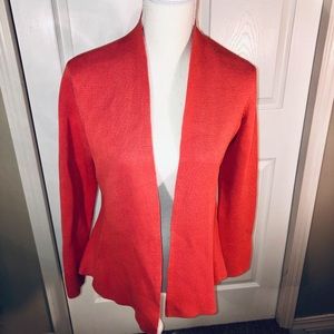 Eileen Fisher salmon color cardigan
